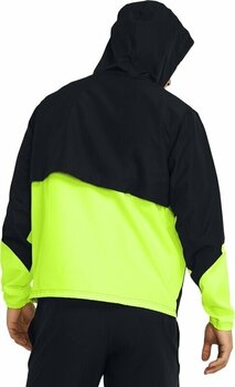 Running jacket Under Armour Men's UA Legacy Windbreaker Black/High-Vis Yellow/Black S Running jacket - 4