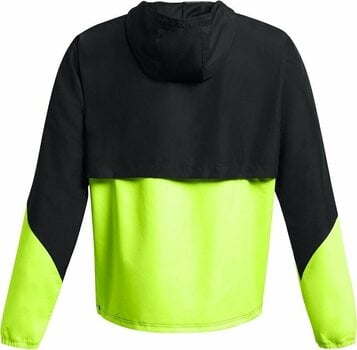 Running jacket Under Armour Men's UA Legacy Windbreaker Black/High-Vis Yellow/Black L Running jacket - 2