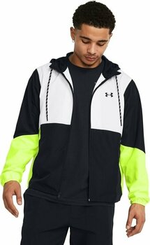 Running jacket Under Armour Men's UA Legacy Windbreaker Black/High-Vis Yellow/Black XL Running jacket - 3