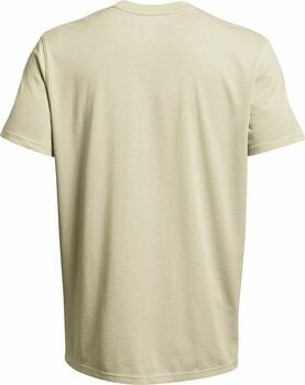 Fitness shirt Under Armour Men's UA Logo Embroidered Heavyweight Short Sleeve Silt/Black M Fitness shirt - 2