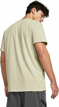 Fitness shirt Under Armour Men's UA Logo Embroidered Heavyweight Short Sleeve Silt/Black M Fitness shirt - 4