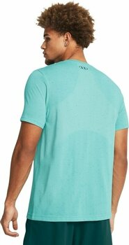 Fitness T-Shirt Under Armour Men's UA Vanish Seamless Short Sleeve Radial Turquoise/Circuit Teal S Fitness T-Shirt - 4