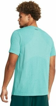 Fitness koszulka Under Armour Men's UA Vanish Seamless Short Sleeve Radial Turquoise/Circuit Teal XL Fitness koszulka - 4