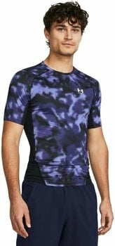 Fitness T-Shirt Under Armour UA HG Armour Printed Short Sleeve Starlight/White L Fitness T-Shirt - 2