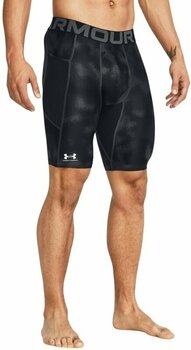 Fitness spodnie Under Armour Men's UA HG Armour Printed Long Shorts Black/White L Fitness spodnie - 2