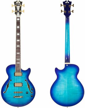 Ηλεκτρική Μπάσο Κιθάρα D'Angelico Excel Bass Blue Burst - 5