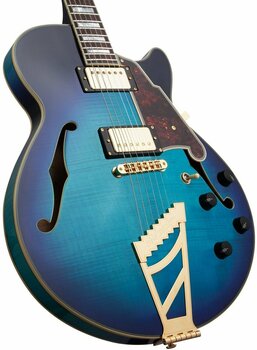 Semi-Acoustic Guitar D'Angelico Excel SS Stairstep Blue Burst - 2