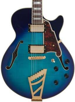 Semi-Acoustic Guitar D'Angelico Excel SS Stairstep Blue Burst - 3