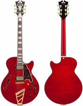 Semi-Acoustic Guitar D'Angelico Excel SS Stairstep Cherry - 5