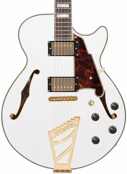 Semi-Acoustic Guitar D'Angelico Excel SS Stairstep White - 3