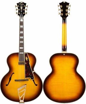 Semi-Acoustic Guitar D'Angelico Excel Style B Vintage Sunburst - 5