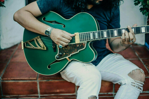 Halvakustisk gitarr D'Angelico Excel EXL-1 Matte Emerald - 6