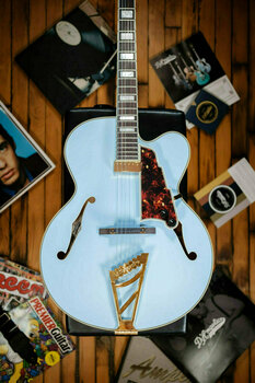 Puoliakustinen kitara D'Angelico Excel EXL-1 Matte Powder Blue - 5