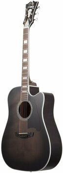 Dreadnought elektro-akoestische gitaar D'Angelico Premier Bowery Grey Black - 3