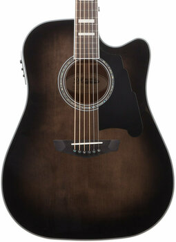 electro-acoustic guitar D'Angelico Premier Bowery Grey Black - 4