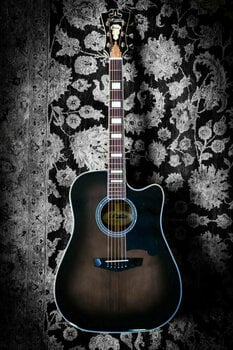 electro-acoustic guitar D'Angelico Premier Bowery Grey Black - 5