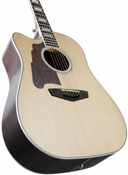 electro-acoustic guitar D'Angelico Premier Bowery Natural - 5