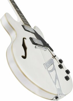 Halvakustisk guitar D'Angelico Premier DC Stairstep hvid - 2