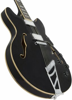 Semi-akoestische gitaar D'Angelico Premier DC Stop-bar Zwart - 2