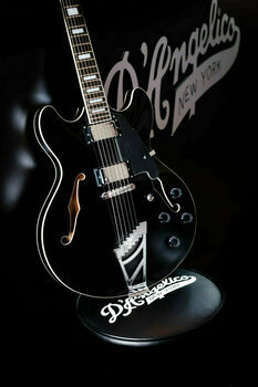 Semiakustická kytara D'Angelico Premier DC Stop-bar Černá - 6