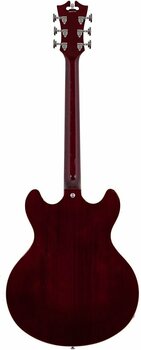 Polu-akustična gitara D'Angelico Premier DC Stop-bar Trans Wine Polu-akustična gitara - 2