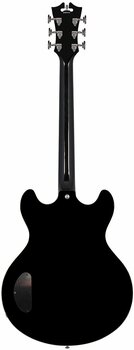 Halbresonanz-Gitarre D'Angelico Premier DC Stop-bar Schwarz - 2