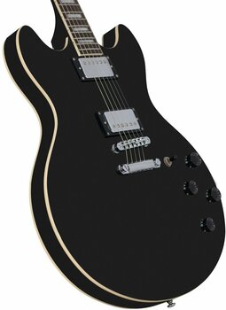 Semi-Acoustic Guitar D'Angelico Premier DC Stop-bar Black - 5