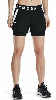 Fitness hlače Under Armour Women's UA Play Up 2-in-1 Shorts Black/White S Fitness hlače - 4
