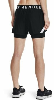 Fitness spodnie Under Armour Women's UA Play Up 2-in-1 Shorts Black/White M Fitness spodnie - 5