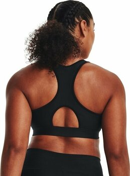 Fitness Underwear Under Armour Women's Armour Bra Mid Padless Black/White S Fitness Underwear - 4