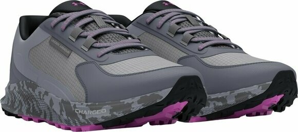 Trail hardloopschoenen Under Armour Women's UA Bandit Trail 3 Running Shoes Mod Gray/Titan Gray/Vivid Magenta 37,5 Trail hardloopschoenen - 3