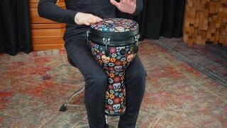 Djembe Meinl JD10DA-DH Day of the Dead 10" Djembe - 5