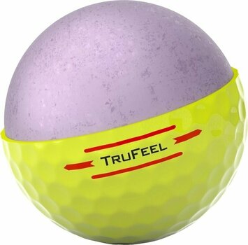 Golf žogice Titleist TruFeel 2024 Yellow - 5