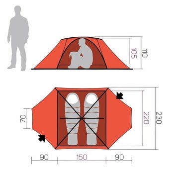 Tente Hannah Covert 2 WS Thyme/Dark Shadow II Tente - 6
