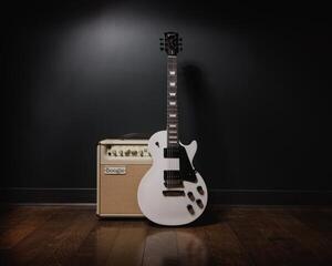 Elektrická kytara Gibson Les Paul Modern Studio Worn White Elektrická kytara - 7