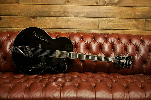 Puoliakustinen kitara D'Angelico Premier EXL-1 Musta - 6