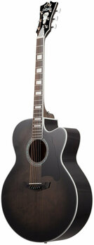 Guitare Jumbo acoustique-électrique D'Angelico Premier Madison Grey Black - 2