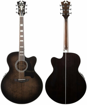Jumbo elektro-akoestische gitaar D'Angelico Premier Madison Grey Black - 3