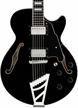 Semiakustická gitara D'Angelico Premier SS Stairstep Čierna - 3