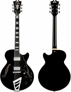 Semi-Acoustic Guitar D'Angelico Premier SS Stairstep Black - 5