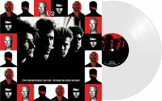 Disco de vinilo U2 - Two Hearts/Sunday Bloody (White Coloured) (Limited Edition) (12" Vinyl) - 2