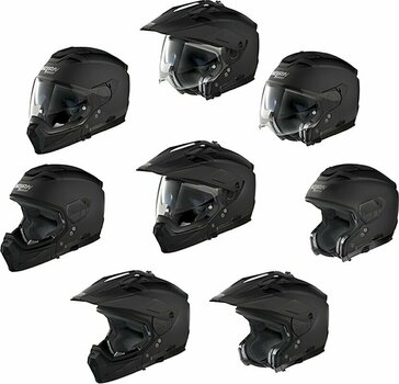 Helmet Nolan N70-2 X Stunner N-Com Flat Black Orange/Antracite S Helmet - 10