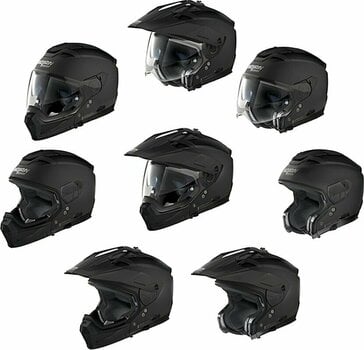 Helmet Nolan N70-2 X Skyfall N-Com Slate Grey Yellow/Black L Helmet - 10