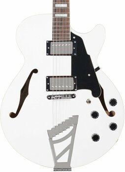 Guitare semi-acoustique D'Angelico Premier SS Stairstep Blanc - 3