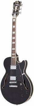 Guitare semi-acoustique D'Angelico Premier SS Stop-bar Noir - 2