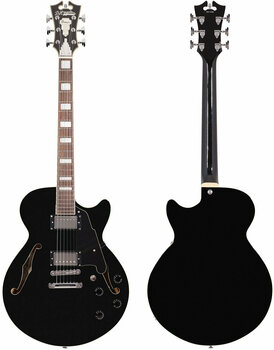 Semi-Acoustic Guitar D'Angelico Premier SS Stop-bar Black - 3