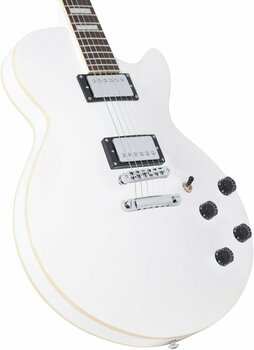 Semiakustická kytara D'Angelico Premier SS Stop-bar Bílá - 2