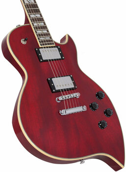 Guitare électrique D'Angelico Premier TD Cherry - 4