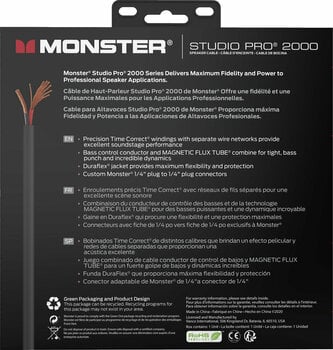 Καλώδιο Loudspeaker Monster Cable Prolink Studio Pro 2000 Μαύρο χρώμα 3,6 m - 7