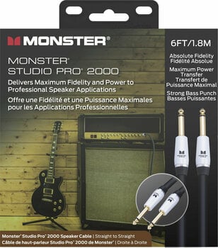 Καλώδιο Loudspeaker Monster Cable Prolink Studio Pro 2000 Μαύρο χρώμα 1,8 m - 3